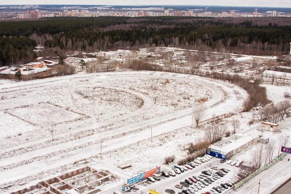 Perm, Oroszország-október 31,2015: a város a dauer, az elpusztult st — Stock Fotó