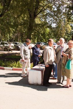 Perm, Rusya, Temmuz 04.2015:Meeting Havacılık colle gazileri