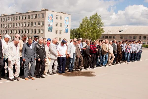 Perm, Rusland, juli 04.2015:People op grand welkom van veteranen — Stockfoto