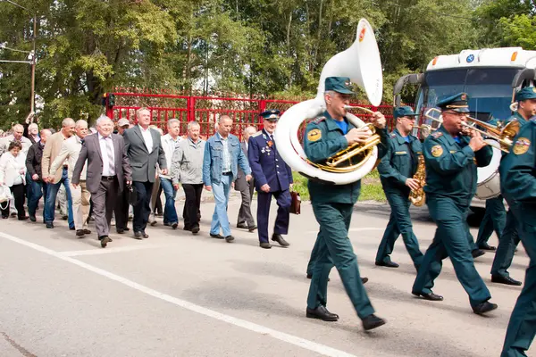 Perm, Rosja, Orkiestra 04.2015:Military lipca na posiedzeniu ve — Zdjęcie stockowe