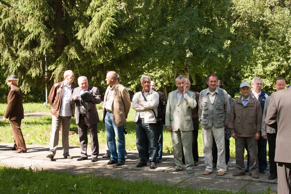 PERM, RUSSIA, JULY 04.2015:Meeting of veterans of aviation colle — Stock Photo, Image