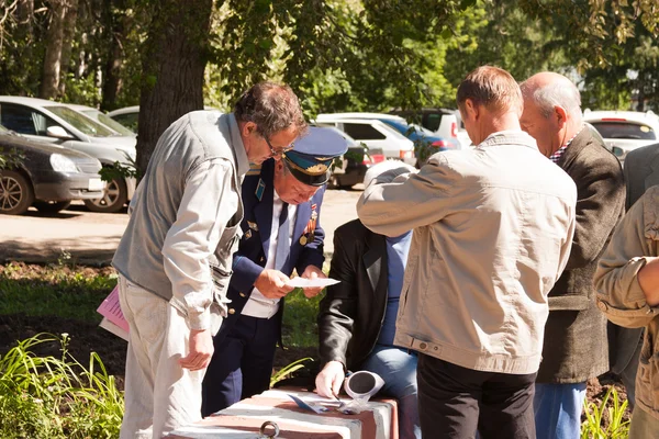 PERM, RÚSSIA, JULHO 04.2015: Encontro de veteranos da aviação colle — Fotografia de Stock
