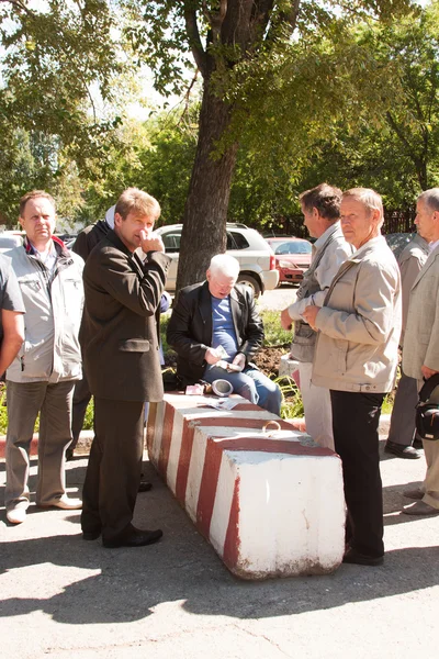 Perm, Ryssland, juli 04.2015:Meeting av veteraner från luftfarten colle — Stockfoto