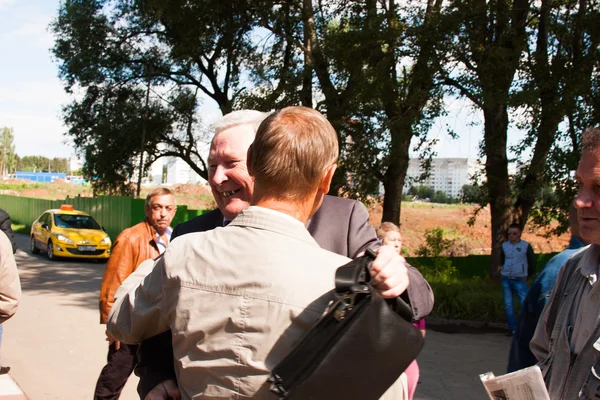 Perm, Rusko, Červenec 04.2015:Meeting veteránů letectví colle — Stock fotografie