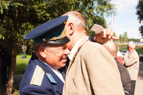 PERM, RUSSIA, JULY 04.2015:Meeting of veterans of aviation colle — Stock Photo, Image