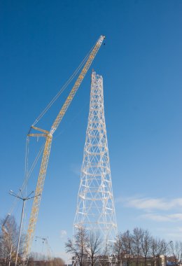 Perm, Rusya, Şubat, yeni bir iletişim 06.2016 İnşaat 