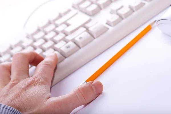 Hand typing — Stock Photo, Image