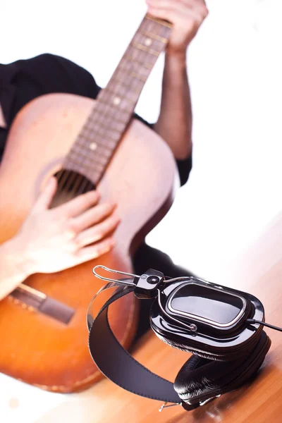 Acoustic guitar music — Stock Photo, Image
