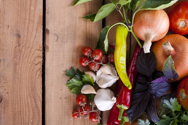 Chilli & tomatoes — Stock Photo, Image