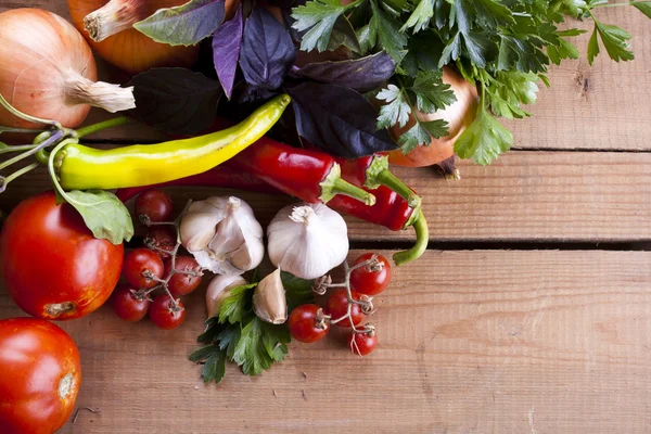 Groenten op tafel — Stockfoto