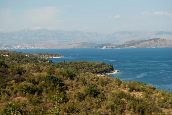 Pobřeží ostrova Korfu — Stock fotografie