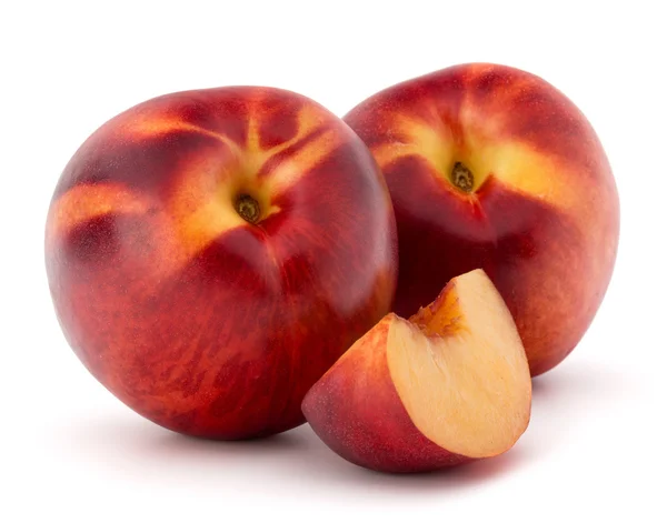 Nectarines isolated on white — Stock Photo, Image