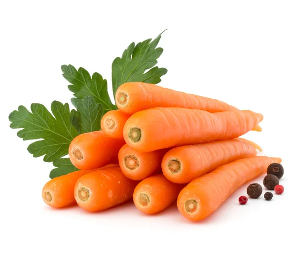 Dulces tubérculos de zanahorias crudas —  Fotos de Stock