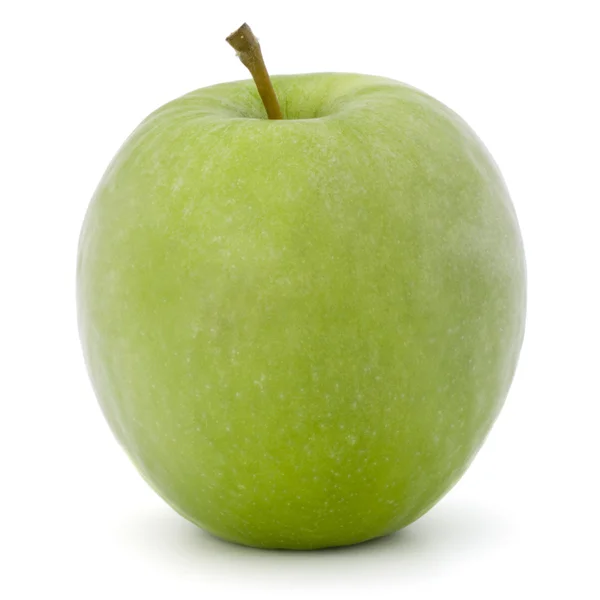 Manzana verde aislada en blanco — Foto de Stock