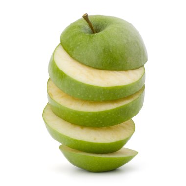 Yeşil elma dilimli