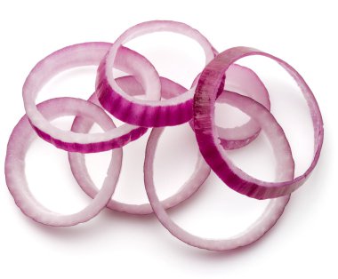 Kırmızı soğan dilimlenmiş