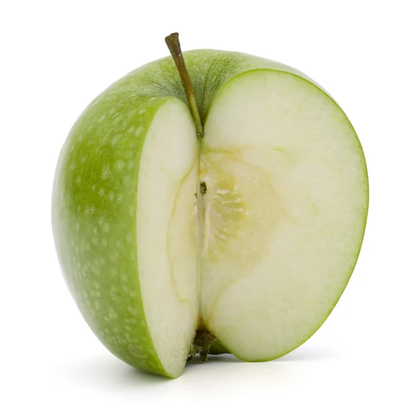 Manzana en rodajas verdes — Foto de Stock