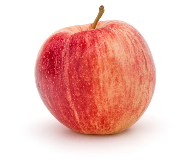 Czerwone jabłko izolowane na białym — Zdjęcie stockowe
