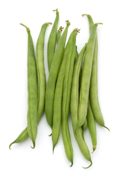 Green beans isolated on white — Stock Photo, Image