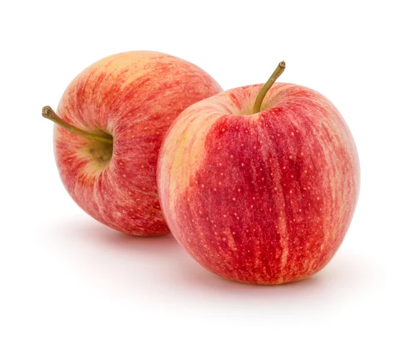 白に隔離された赤いリンゴ — ストック写真