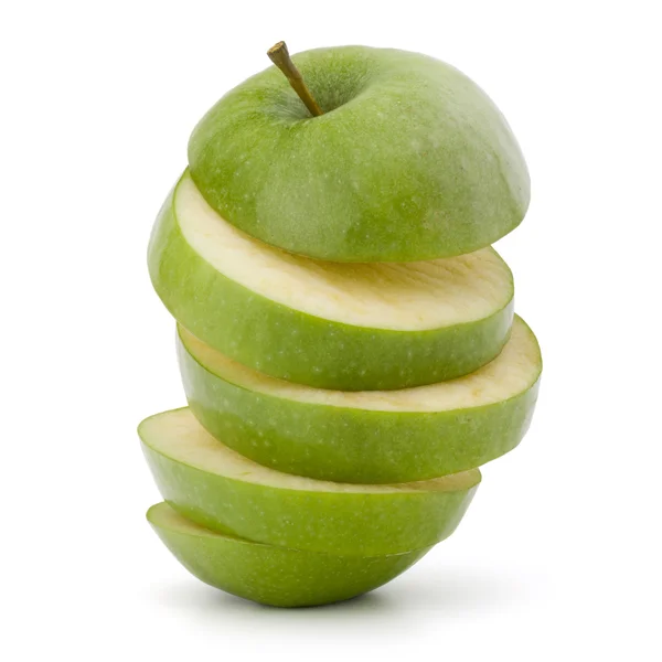 Green sliced apple — Stock Photo, Image