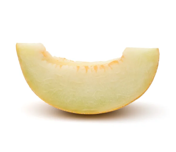 Kromka melon na białym tle — Zdjęcie stockowe
