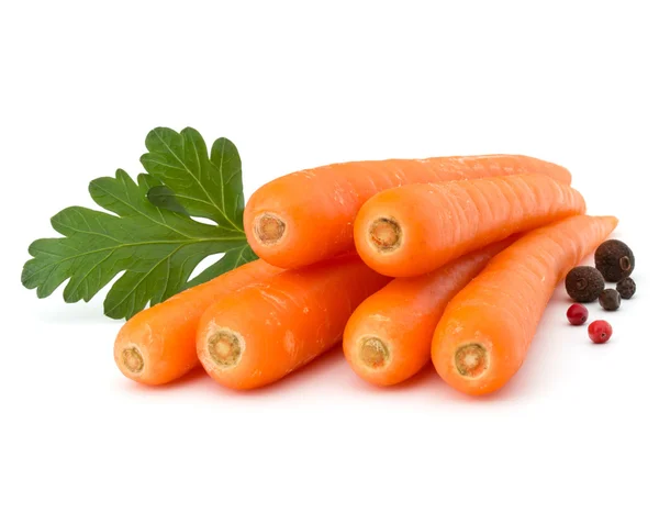 Knollen van zoete rauwe wortelen — Stockfoto