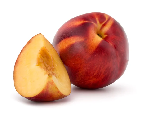 Nectarines isolated on white — Stock Photo, Image