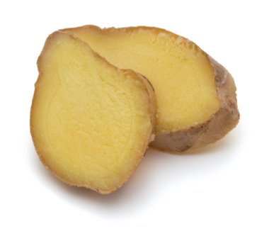 taze dilimlenmiş zencefil kökü 