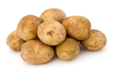 yeni patates yumrular yığını