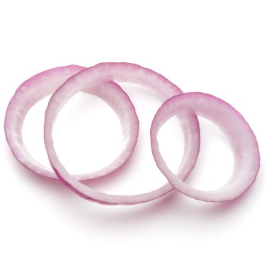 Kırmızı soğan dilimlenmiş