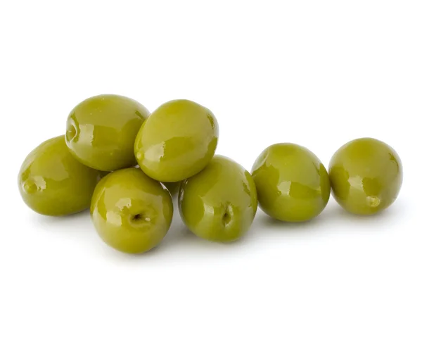 Yeşil lezzetli zeytin yığını — Stok fotoğraf