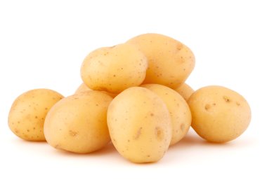 yeni patates yumrular yığını