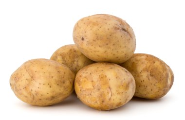 yeni patates yumrular yığını