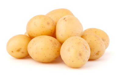 yeni patates yumrular yığını