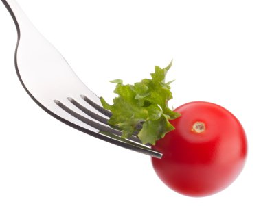 taze salata ve kiraz domates  