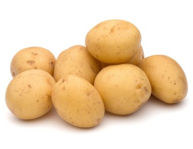 yeni patates yumrular yığını