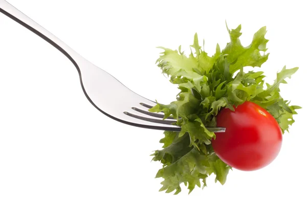 Ensalada fresca y tomate cherry — Foto de Stock