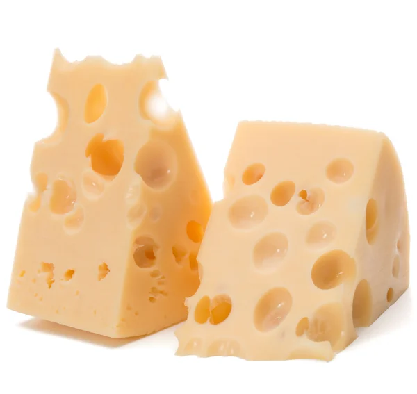 Fresh cheese pieces — Stock Photo, Image
