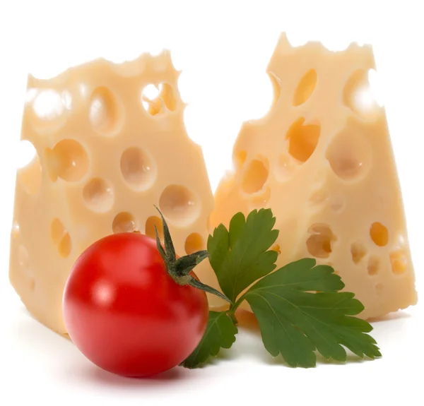 Taze peynir parçaları — Stok fotoğraf