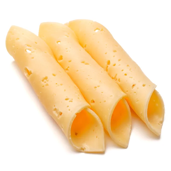 Rolls of cheese slices — Stock Photo, Image