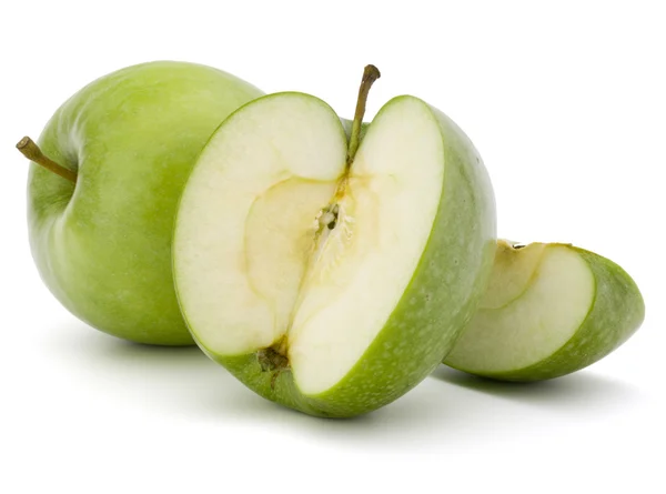 Groene gesneden appelen — Stockfoto