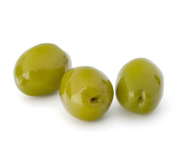 Zelené olivy chutné — Stock fotografie