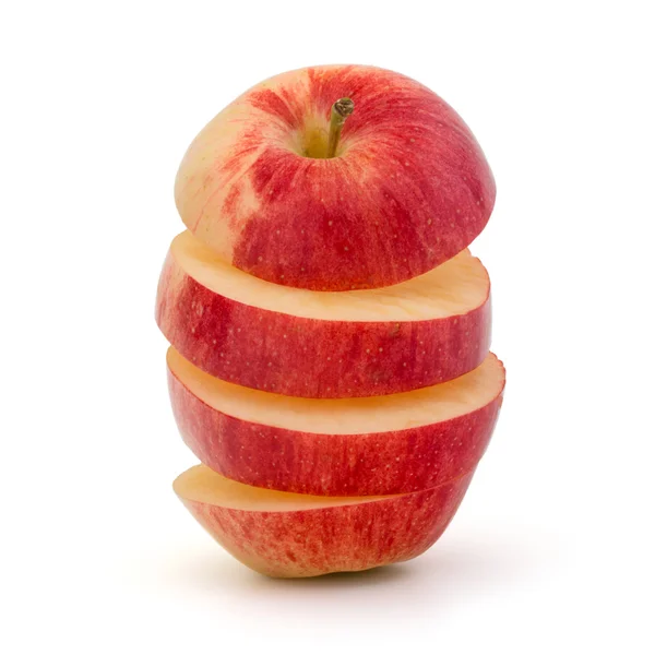 Rote Apfelscheiben — Stockfoto