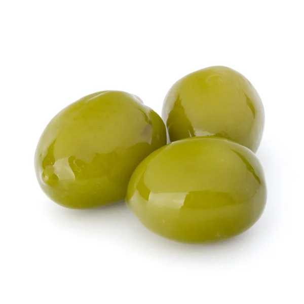 绿色的美味橄榄 — 图库照片