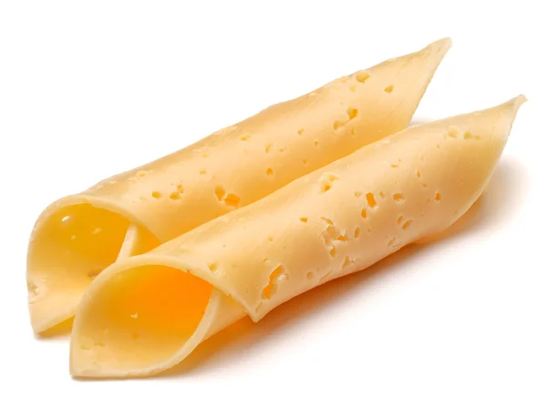 Rolls of cheese slices — Stock Photo, Image