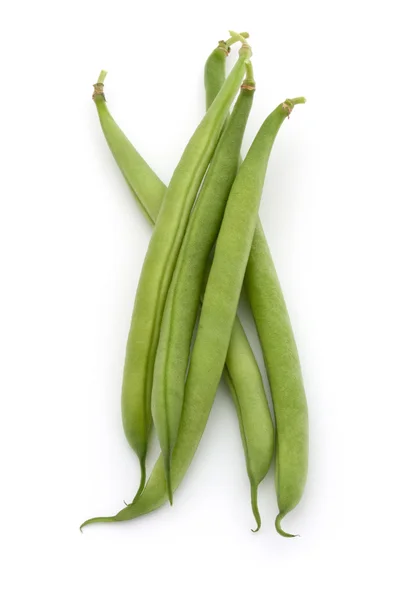 Green beans handful — Stock Photo, Image