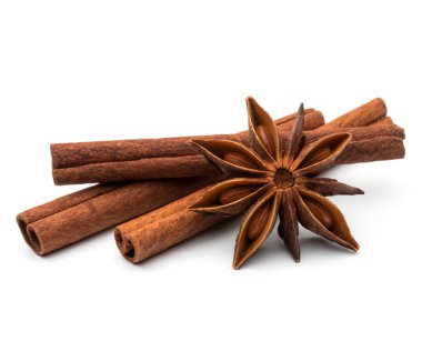 Tarçın çubukları ve yıldız anason