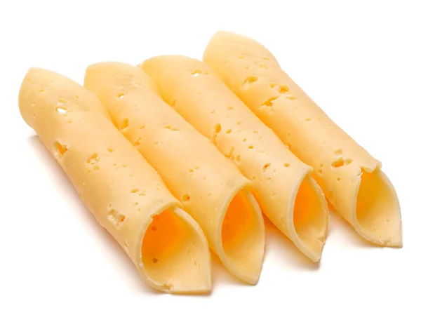 Fatias de queijo saborosas — Fotografia de Stock