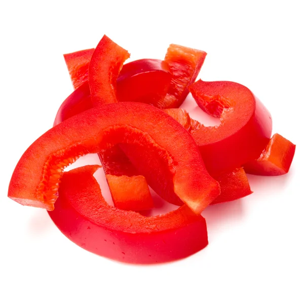 Red bell pepper slices — Stock Photo, Image